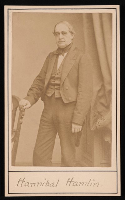 ハンニバル ハムリンの肖像 1809 ～ 1891 年、1857 年。 作： Brady