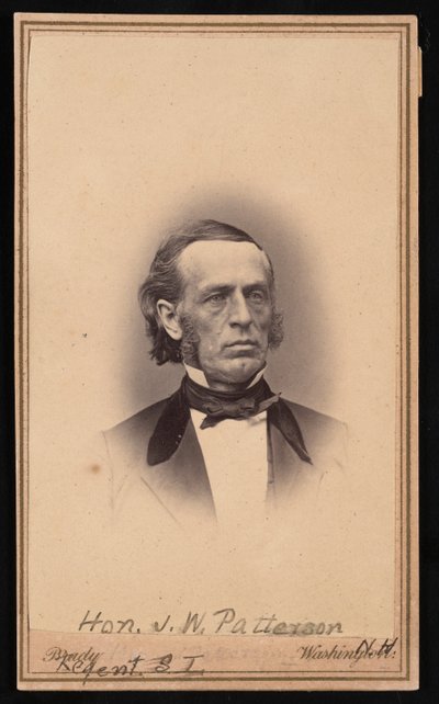 ジェームズ・ウィリス・パターソンの肖像、1823～1893年、1869年以前。 作： Brady