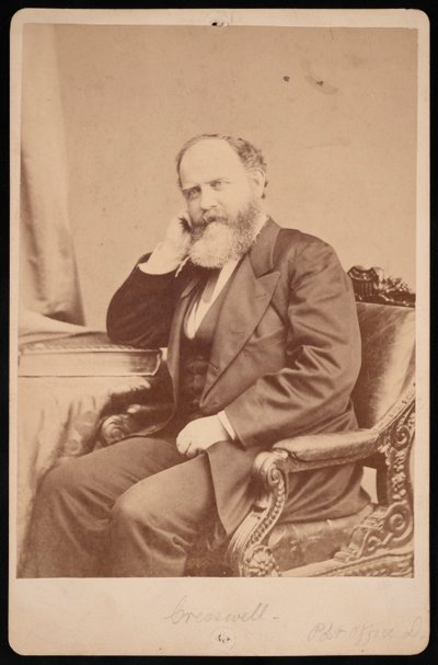 ジョン・エンジェル・ジェームズ・クレスウェルの肖像、1828-1891年、1891年以前。 作： Brady