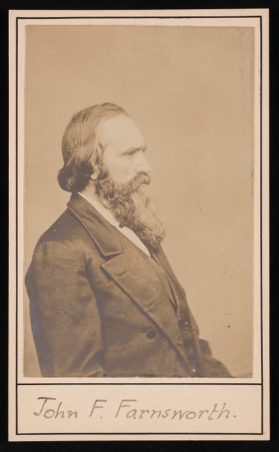 ジョン・フランクリン・ファーンズワースの肖像、1820～1897年、1897年以前。 作： Brady