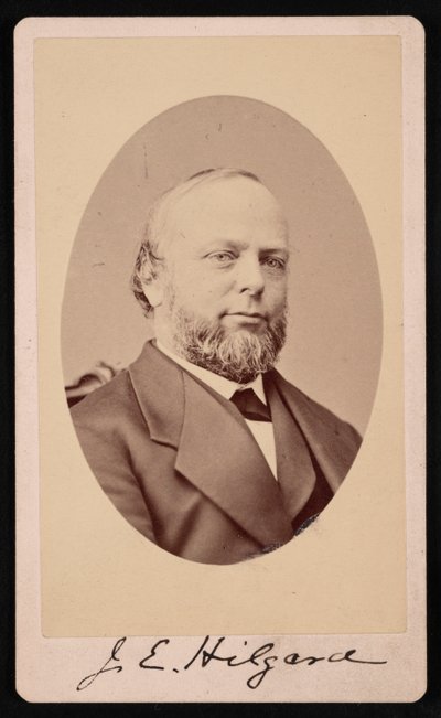 ユリウス・エラスムス・ヒルガードの肖像 1825-1891, 1875. 作： Brady