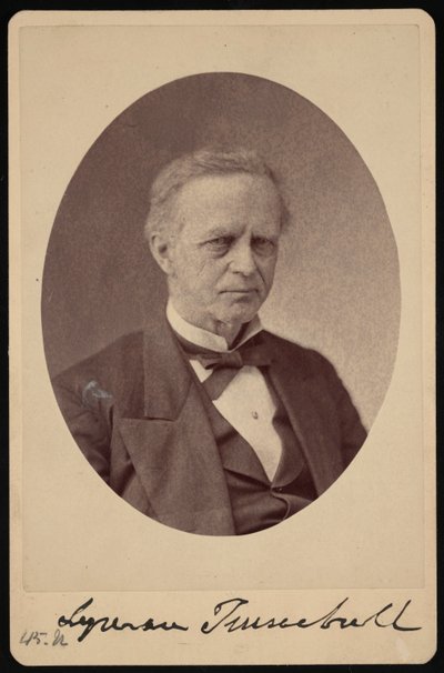 ライマン トランブルの肖像 1813 ～ 1896 年、1868 ～ 1881 年。 作： Brady