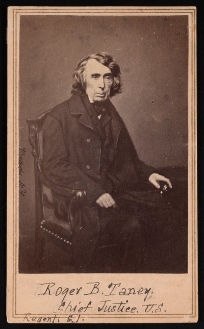 ロジャー・ブルック・タニーの肖像、1777～1864年、1864年以前。 作： Brady