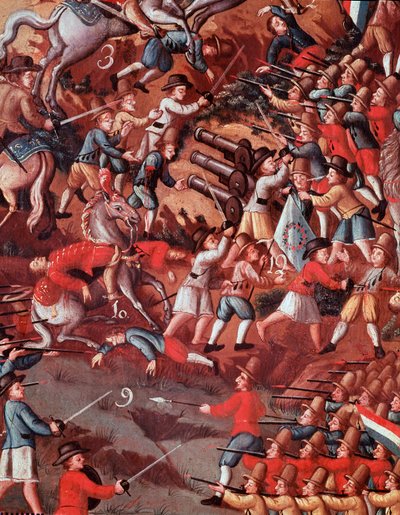 グァララペスの戦いを表現したエクスヴォト」の詳細 作： Brazilian School