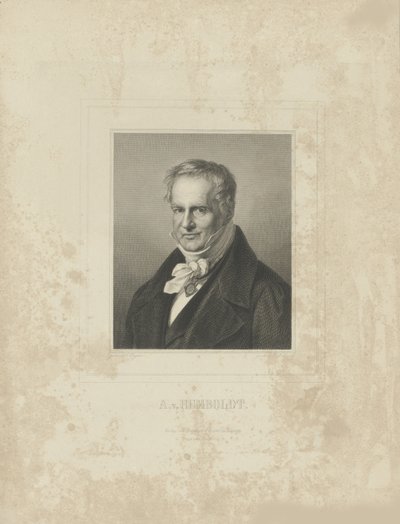 アレクサンダーフォンフンボルト1769-1859の肖像、c。 1850 作： Breitkopf and Härtel