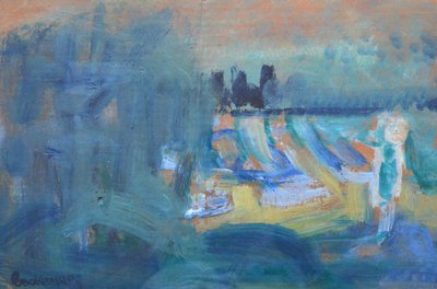 集まり洗濯、夕方 作： Brenda Brin Booker