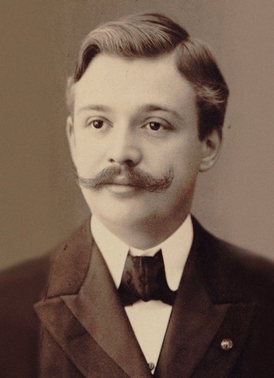 ヴァイオリン奏者で作曲家のアンリ・マルトーの肖像、1874～1934年。 作： Breslau . Photo studio N. Raschkow