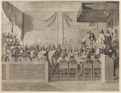 チャールズ2世と評議会 作： British 17th Century