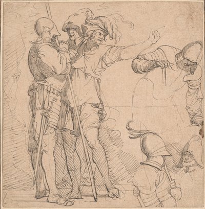 カプリチオ サルヴァトール・ローザの「置物」から派生 作： British 18th Century