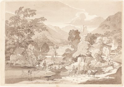 山岳風景 作： British 19th Century