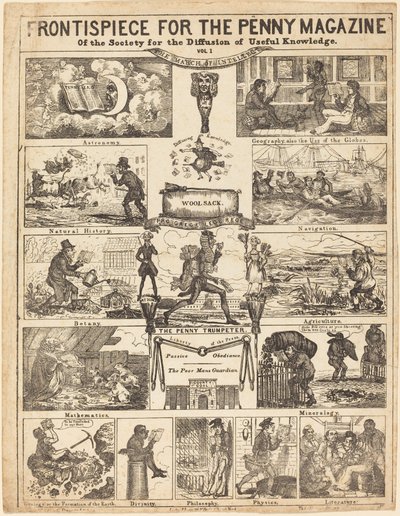 知識普及協会のペニー誌の口絵: Vo 作： British 19th Century