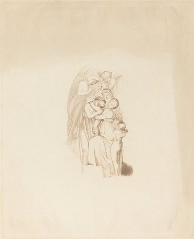 聖家族？ 天使たちと 作： British 19th Century