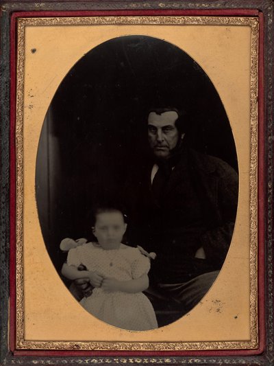 父と娘の肖像 作： British 19th Century