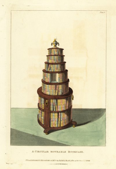 円形可動本棚 作： British School