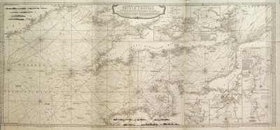 英国海峡とクリア岬までの大西洋の一部に関する新しい水路測量。 作： British School