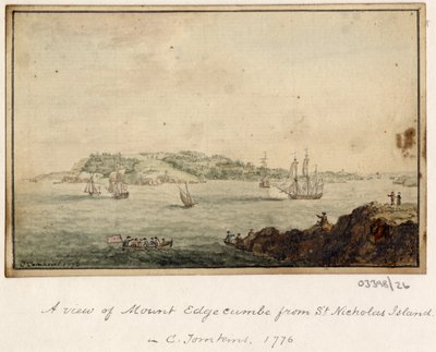 一連のスケッチ、イギリス、大陸、アメリカの景色 1772-1778 (水彩) 作： British School
