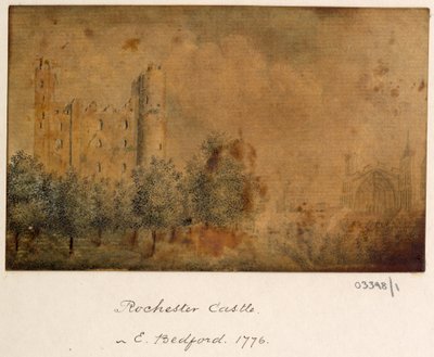 一連のスケッチ、イギリス、大陸、アメリカの景色 1772-1778 (水彩) 作： British School