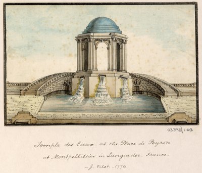 一連のスケッチ、イギリス、大陸、アメリカの景色 1772-1778 (水彩) 作： British School
