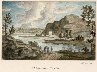 一連のスケッチ、イギリス、大陸、アメリカの景色 1772-1778 (水彩) 作： British School