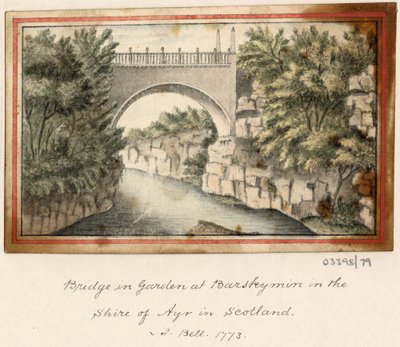 一連のスケッチ、イギリス、大陸、アメリカの景色 1772-1778 (水彩) 作： British School