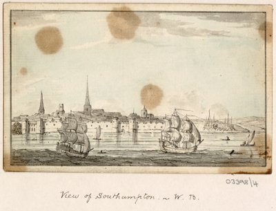 一連のスケッチ、イギリス、大陸、アメリカの景色 1772-1778 (水彩) 作： British School