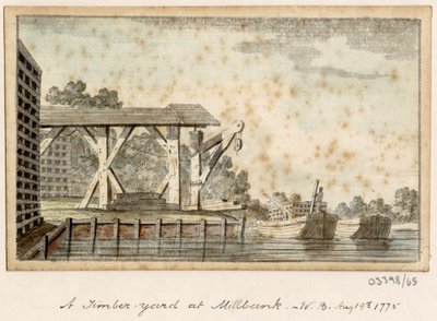 一連のスケッチ、イギリス、大陸、アメリカの景色 1772-1778 (水彩) 作： British School