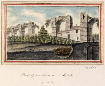 一連のスケッチ、イギリス、大陸、アメリカの景色 1772-1778 (水彩) 作： British School