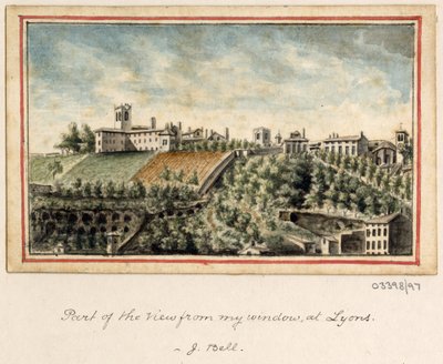 一連のスケッチ、イギリス、大陸、アメリカの景色 1772-1778 (水彩) 作： British School