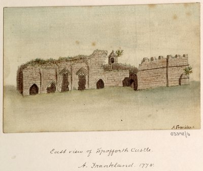 一連のスケッチ、イギリス、大陸、アメリカの景色 1772-1778 (水彩) 作： British School