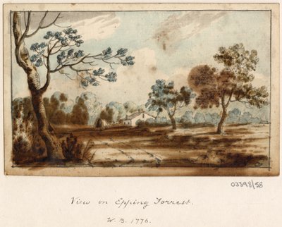 一連のスケッチ、イギリス、大陸、アメリカの景色 1772-1778 (水彩) 作： British School