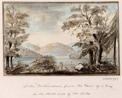一連のスケッチ、イギリス、大陸、アメリカの景色 1772-1778 (水彩) 作： British School