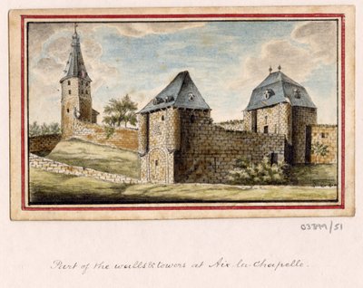 一連のスケッチ、イギリス、大陸、アメリカの景色 1772-1778 (水彩) 作： British School