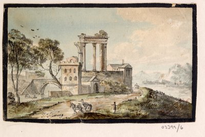 一連のスケッチ、イギリス、大陸、アメリカの景色 1772-1778 (水彩) 作： British School