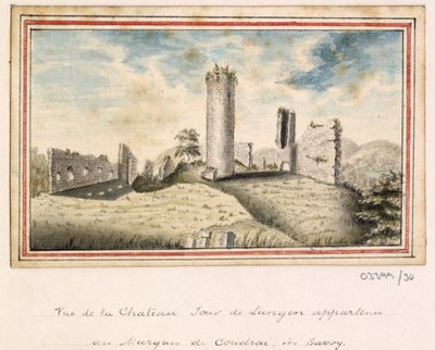 一連のスケッチ、イギリス、大陸、アメリカの景色 1772-1778 (水彩) 作： British School