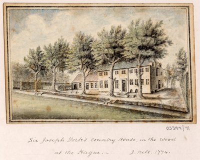 一連のスケッチ、イギリス、大陸、アメリカの景色 1772-1778 (水彩) 作： British School