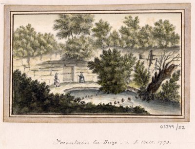 一連のスケッチ、イギリス、大陸、アメリカの景色 1772-1778 (水彩) 作： British School