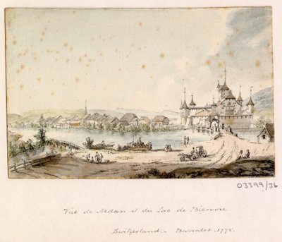 一連のスケッチ、イギリス、大陸、アメリカの景色 1772-1778 (水彩) 作： British School