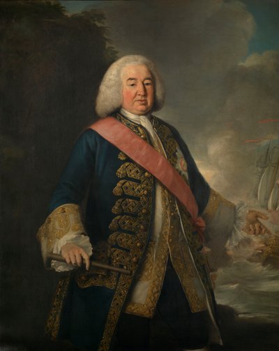 ウィリアム・ローリー提督（1690年頃～1768年） 作： British School