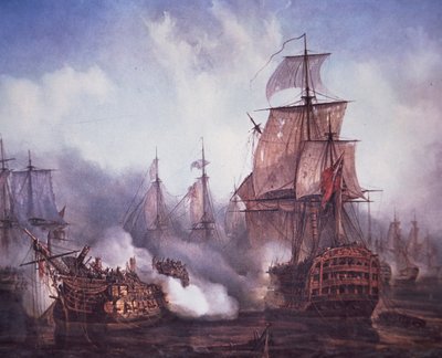 1805年のトラファルガーの戦い（カラーリソ） 作： British School