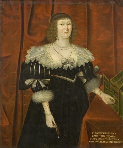 トーマス・スミスの妻、フローレンス・プーレット 1640年頃（油彩・キャンバス 作： British School
