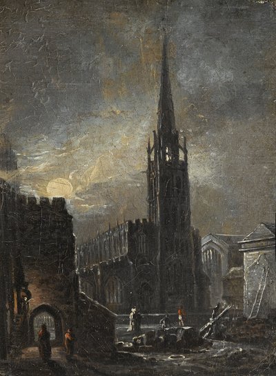 聖三位一体と夜の聖ミカエル、1826年頃（船上油） 作： British School