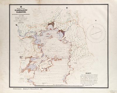 アイルランド - 西海岸、グレンガリフ港。1912年9月～10月、航海学校の資格クラスによって調査された。 作： British School
