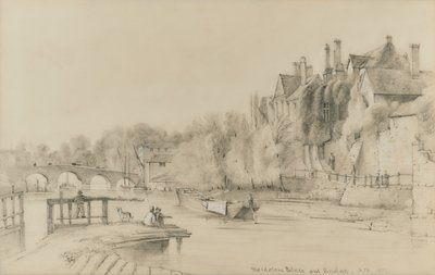 メイドストーン大司教の宮殿と橋 作： British School