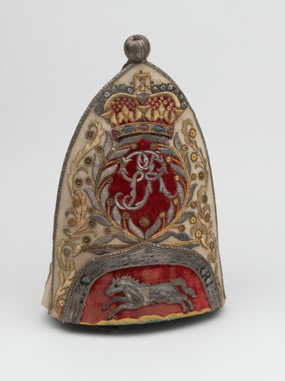 将校の擲弾兵キャップ、第65歩兵連隊、1758年頃 作： British School