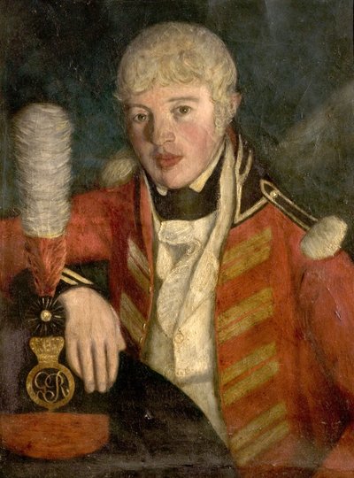 将校の肖像、1806年頃（キャンバスに油彩） 作： British School