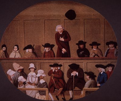 クエーカー会議（カラーリトグラフ 作： British School