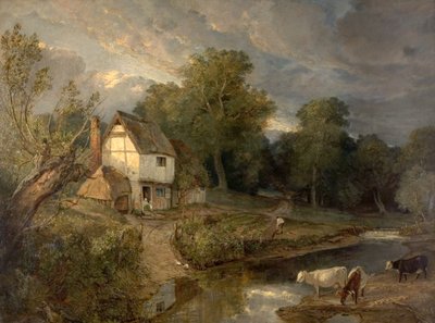Ringland Hills、Costessy、ノリッジ（キャンバスに油彩） 作： British School