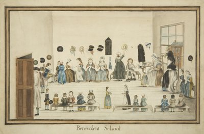 The Benevolent School, c.1795 (watercolor & ink on paper) 作： British School