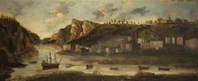 ホットウェルズ、ブリストル、1800年頃（キャンバスに油彩） 作： British School