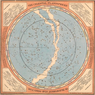 天球儀または透明な星の監督 1850年頃 （カード、紙、ティッシュ） 作： British School
